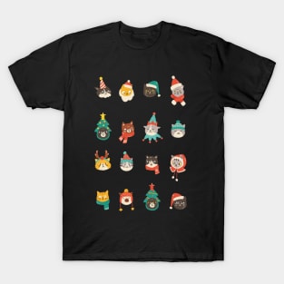 Funny Cats Christmas T-Shirt